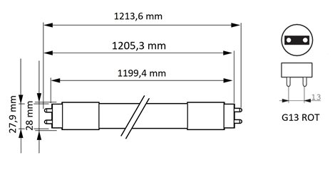 LED trubice Philips CorePro LEDtube UN 1200mm HO 840 T8 18W 2000lm 4000K 2