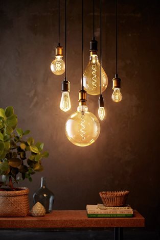 Vintage LED filament žárovka E27 G200 7W 470lm 1800K stmívatelná, zlatá 10