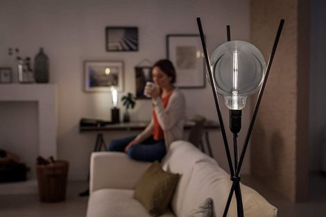 Vintage LED žárovka E27 G200 6,5W 270lm 4000K stmívatelná, smoky 4