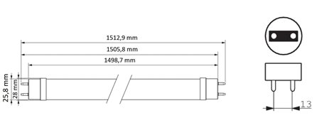 LED trubice Philips MASTER LEDtube Value 1500mm HO 865 T8 20,5W 3100lm 6500K 2