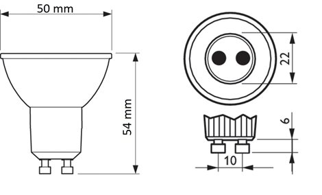 LED žárovka PhilipsMASTER LEDspotValue D 650lm GU10 930 120D 6,2W 650lm 3000K, stmívatelná 2
