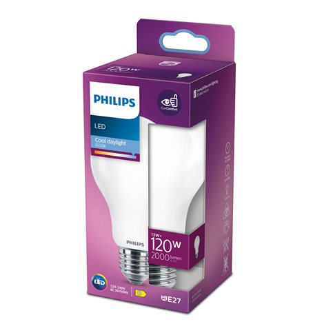 LED žárovka Philips Classic 120W A67 E27 CDL FR ND 13W 2000lm 6