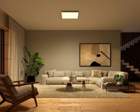 Hue Surimu přisazený LED panel SQ (čtverec) 60x60cm, nastavitelné bílé/barevné světlo 4