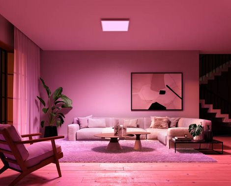 Hue Surimu přisazený LED panel SQ (čtverec) 60x60cm, nastavitelné bílé/barevné světlo 5