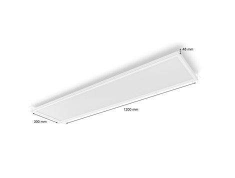Hue Surimu přisazený LED panel REC (obdelníkový) 120x30cm, nastavitelné bílé/barevné světlo 4
