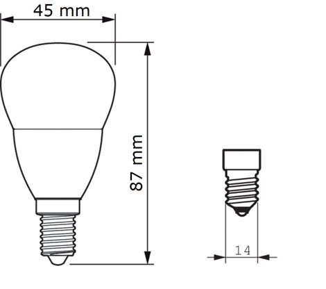 CorePro lustre ND 5-40W E14 827 P45 FR Žárovka 5W 470lm 2