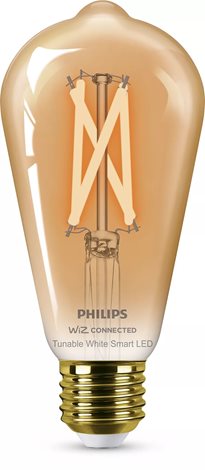 WiZ Smart LED Žárovka Filament oranžová 7 W (ekv. 50 W) 640lm 2000-5000K ST64 E27 1