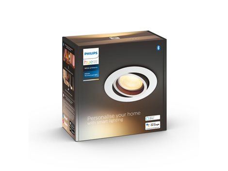 Hue WA Milliskin zápustné LED svítidlo GU10 1x5W 350lm 2200-6500K IP20 kulaté bílé 6