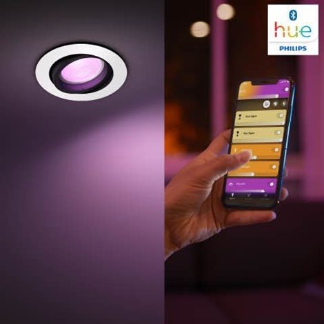 Hue WACA Centura podhledové LED svítidlo GU10 5,7W 350lm 2000-6500K RGB IP20 kulaté, bílé 5