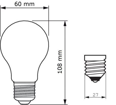 MASTER Value LEDBulb D 11.2-100W E27 927 A60 CL G LED Žárovka 11,2W 1521lm 2