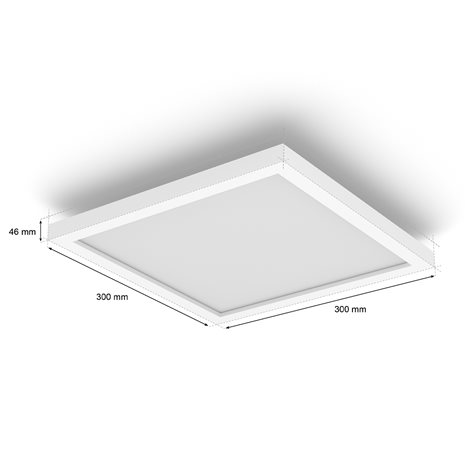 Hue Aurelle přisazený LED panel SQ S (čtverec) 30x30cm, bílá 3