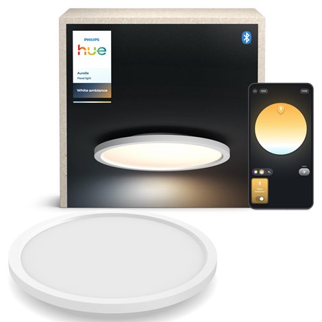 Hue Aurelle přisazený LED panel RD S (kulatý) O 39,5 cm, bílá 4