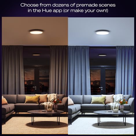 Hue Aurelle přisazený LED panel RD S (kulatý) O 39,5 cm, bílá 10