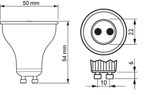 MASTER LEDspot 2.4-50W GU10 ND 840 EEL B Žárovka 2,4W 380lm 2