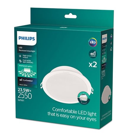 Meson LED vestavné svítidlo 23,5W, 4000 K, bílá, 2 ks 4