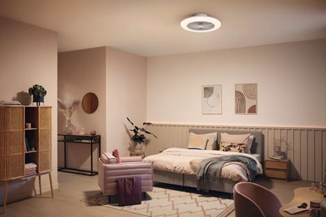 Amigo Stropní svítidlo s ventilátorem 20W+42W, 4400lm, AC 220–240, 2700-4000-6500 K, IP20, bílá 5