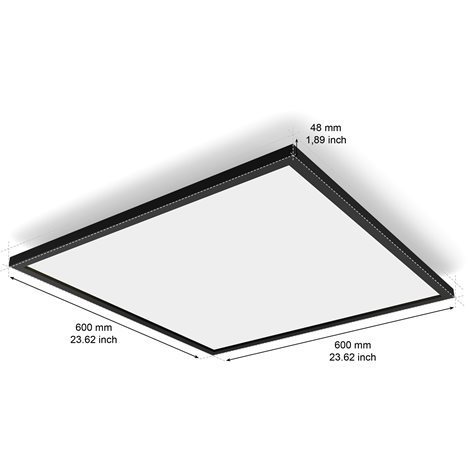 Hue Aurelle přisazený LED panel SQ XL (čtverec) 60x60cm, černá 3
