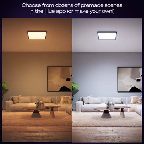 Hue Aurelle přisazený LED panel SQ XL (čtverec) 60x60cm, černá 12