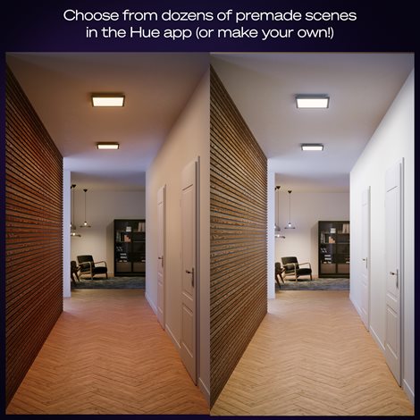 Hue Aurelle přisazený LED panel SQ S (čtverec) 30x30cm, černá 11