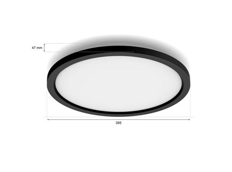 Hue Aurelle přisazený LED panel RD S (kulatý) O 39,5 cm, černá 3