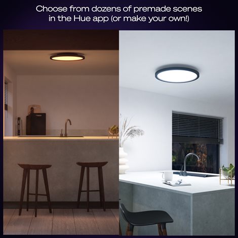 Hue Aurelle přisazený LED panel RD S (kulatý) O 39,5 cm, černá 12