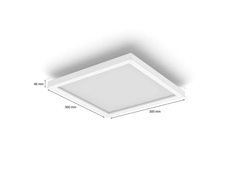 Hue Surimu přisazený LED panel SQ (čtverec) 30x30cm, nastavitelné bílé/barevné světlo 3