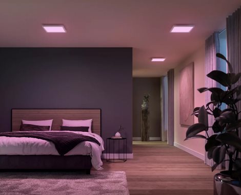 Hue Surimu přisazený LED panel SQ (čtverec) 30x30cm, nastavitelné bílé/barevné světlo 5