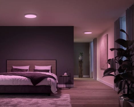 Hue Surimu přisazený LED panel RD (kulatý) O 39,5 cm, nastavitelné bílé/barevné světlo 4