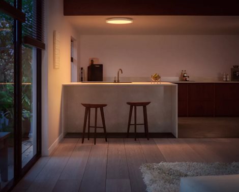 Hue Surimu přisazený LED panel RD (kulatý) O 39,5 cm, nastavitelné bílé/barevné světlo 5