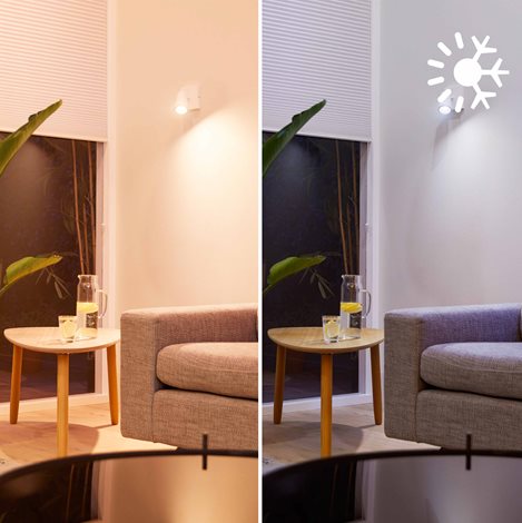 WiZ Smart LED 50W bodové světlo PAR16, GU10 345lm 2200-6500K 6