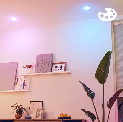 WiZ Smart LED 50W bodové světlo PAR16, GU10 345lm 2200-6500K 7
