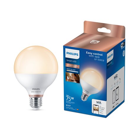 WiZ Smart LED Žárovka kulová, 75 W, G95 E27 1055lm 2700-6500K 3