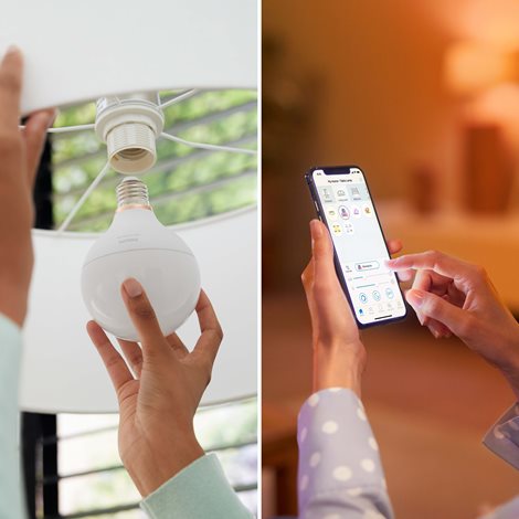 WiZ Smart LED Žárovka kulová, 75 W, G95 E27 1055lm 2700-6500K 7