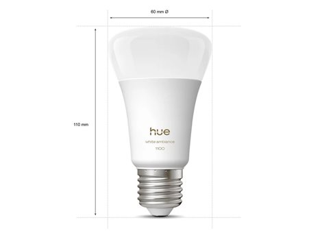 Hue WA 1100 smart žárovka A60 E27, 9,5W, 1100lm, teplá bílá 12