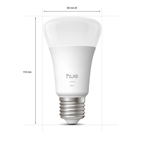 Hue W 810 smart žárovka A60 E27, 7W, 810lm, teplá bílá (3 ks) 5