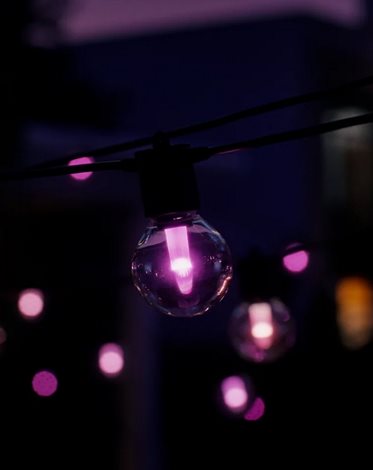 Hue Festavia Globe prodloužení - venkovní řetěz, 7m, 10 žárovek, černý 7