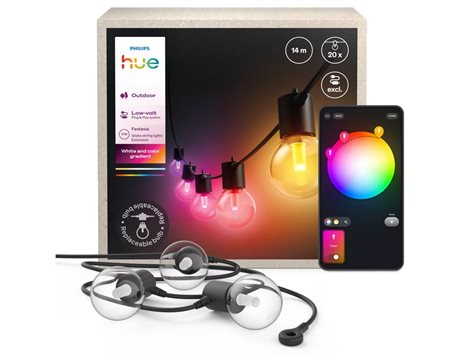 Festavia Hue globe venkovní světelný řetěz 14m 20 žárovek prodlužka 6