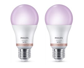 Philips LED žárovka A60 E27 100W, RGB, 2 ks