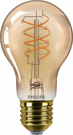 LED filament žárovka E27 A60 7,3 (60W) 806lm 2200K stmívatelná, jantarová 1