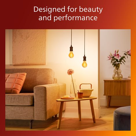 LED filament žárovka E27 A60 7,3 (60W) 806lm 2200K stmívatelná, jantarová 4