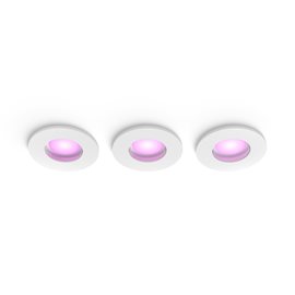 Hue Xamento recessed podhledové LED svítidlo 3x4,2W, 2000-6500K, IP44, bílá (3ks)