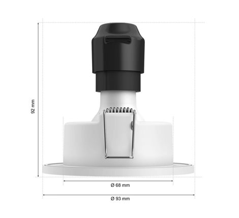 Hue Adore recessed koupelnové svítidlo kulaté 1x4,2W, 2000-6500K, IP44, bílá 13