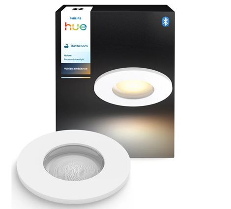 Hue Adore recessed koupelnové svítidlo kulaté 1x4,2W, 2000-6500K, IP44, bílá 11