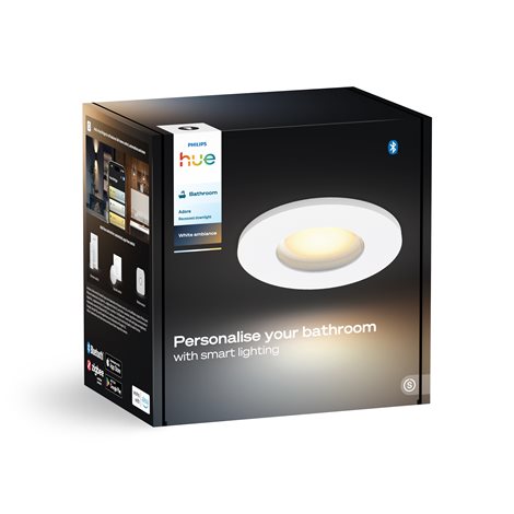 Hue Adore recessed koupelnové svítidlo kulaté 1x4,2W, 2000-6500K, IP44, bílá 12