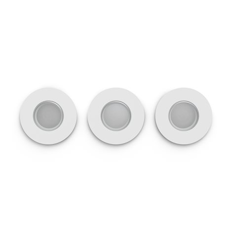 Hue Adore recessed koupelnové svítidlo kulaté 3x4,2W, 2000-6500K, IP44, bílá (3ks) 3