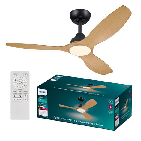 Olas Fan ceiling Stropní svítidlo Olas Fan (ventilátor) + 24 W(světlo) 3000/4300/6500K 2