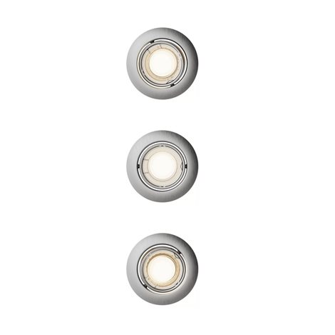 Peridot Rec Kit Rd zapuštěné svítidlo kulaté 7W, AC 220-240, IP20, (3 ks), nikl 1