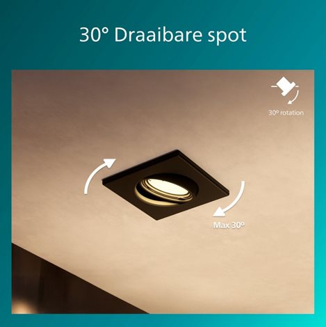 Peridot Rec Kit Sq zapuštěné svítidlo hranaté 7W, AC 220-240, IP20, (3 ks), černá 6