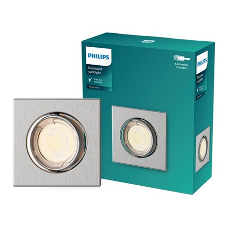 Peridot Rec Kit Sq zapuštěné svítidlo hranaté 7W, AC 220-240, IP20, nikl 2