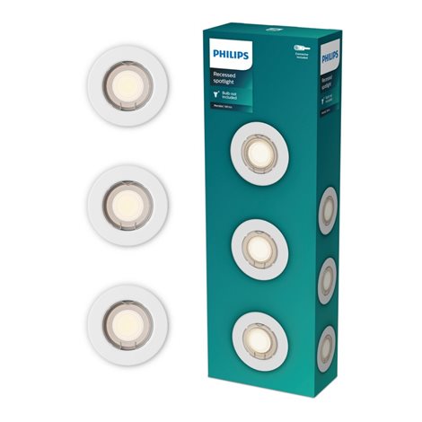 Peridot Rec Kit Rd zapuštěné svítidlo kulaté 7W, AC 220-240, IP20, (3 ks), bílá 2